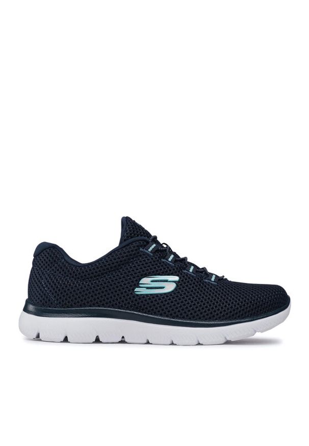 skechers - Skechers Sneakersy Quick Lapse 12985/NVLB Granatowy. Kolor: niebieski. Materiał: materiał