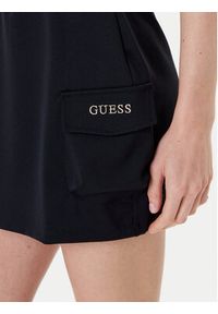 Guess Spódnica mini V5YD04 KCX42 Czarny Regular Fit. Kolor: czarny. Materiał: syntetyk