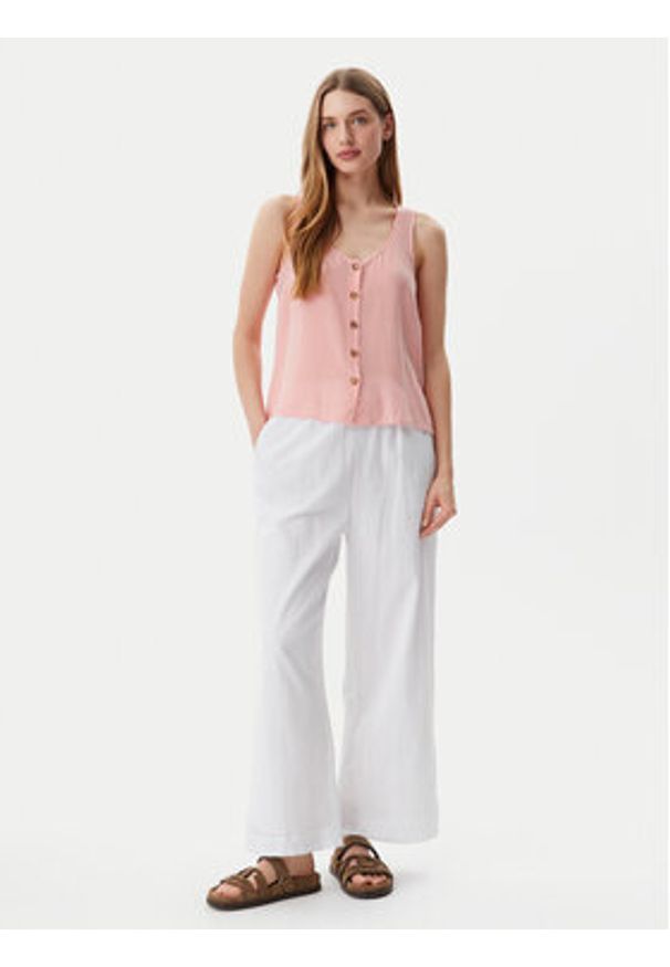 Vero Moda Top Bumpy 10325830 Czerwony Standard Fit. Kolor: czerwony. Materiał: wiskoza