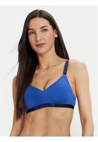 Calvin Klein Underwear Biustonosz bezfiszbinowy 000QF7659E Niebieski. Kolor: niebieski. Materiał: syntetyk