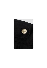 BeWear - Rozkloszowana spódnica z wysokim stanem i kieszeniami czarna. Stan: podwyższony. Kolor: czarny. Styl: elegancki #2