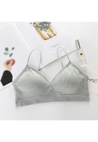 Intica - Braletka usztywniana bez fiszbin do codziennych stylizacji Gertha. Kolor: szary. Materiał: materiał