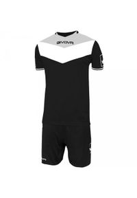 Komplet piłkarski Givova Kit Campo. Kolor: czarny, szary, wielokolorowy. Materiał: dresówka. Sport: piłka nożna