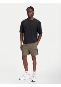 Adidas - adidas Szorty sportowe Essential 3-Stripes Chelsea JE6434 Khaki Regular Fit. Kolor: brązowy. Materiał: syntetyk. Styl: sportowy #5