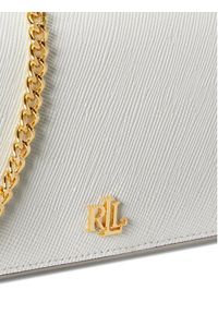 Lauren Ralph Lauren - LAUREN RALPH LAUREN Torebka 432P13473001 Biały. Kolor: biały. Materiał: skórzane #5