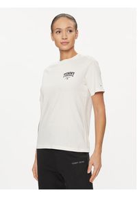 Tommy Jeans T-Shirt New Varsity DW0DW16446 Biały Relaxed Fit. Kolor: biały. Materiał: bawełna #5