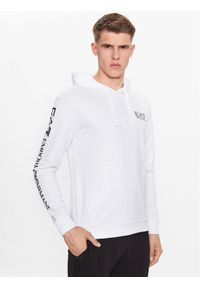 EA7 Emporio Armani Bluza 8NPM18 PJ05Z 1101 Biały Regular Fit. Kolor: biały. Materiał: bawełna #1