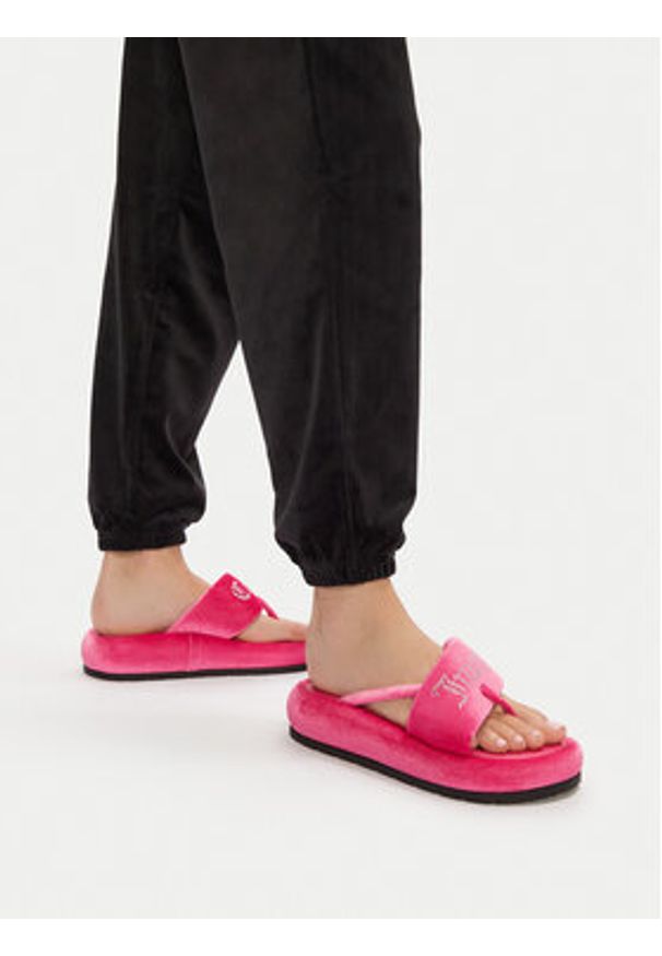 Juicy Couture Japonki WSS21533-01 Różowy. Kolor: różowy. Materiał: materiał