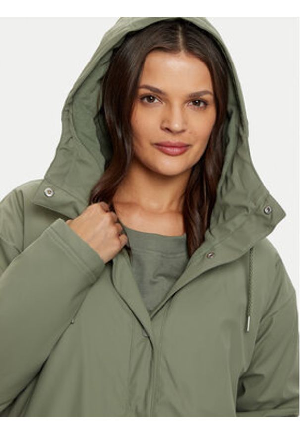 Roxy Kurtka przeciwdeszczowa Rain Road ERJJK03608 Zielony Regular Fit. Kolor: zielony. Materiał: syntetyk
