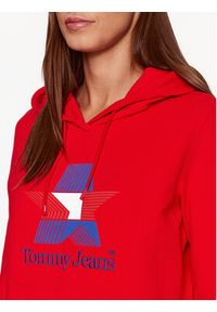 Tommy Jeans Bluza Star DW0DW17690 Czerwony Regular Fit. Kolor: czerwony. Materiał: bawełna