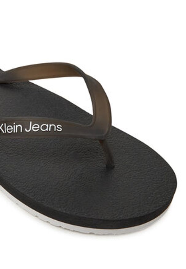 Calvin Klein Jeans Japonki Thong+ Tpu YM0YM01265 Czarny. Kolor: czarny. Materiał: syntetyk