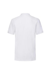 FRUIT OF THE LOOM - Męska Koszulka Polo O Wysokiej Gramaturze. Typ kołnierza: polo. Kolor: biały #2