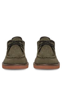 Rieker Półbuty 04502-54 Khaki. Kolor: brązowy. Materiał: zamsz, skóra