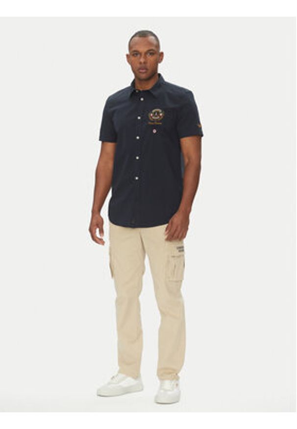 Aeronautica Militare Spodnie materiałowe 251PA1329CT2443 Beżowy Regular Fit. Kolor: beżowy. Materiał: bawełna