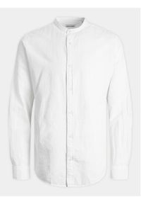 Jack & Jones - Jack&Jones Koszula 12248581 Biały Slim Fit. Kolor: biały. Materiał: len