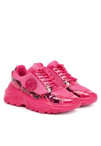 Versace Jeans Couture Sneakersy 79VA3SC7 ZSC80 U70 Bordowy. Kolor: czerwony. Materiał: materiał