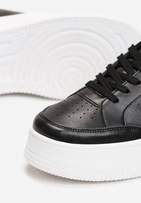 Born2be - Czarne Sneakersy na Platformie Agnenia. Kolor: czarny. Obcas: na platformie #3