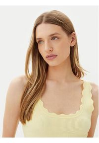 JDY Top Nanna 15290585 Żółty Slim Fit. Kolor: żółty. Materiał: wiskoza #3