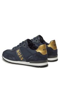BOSS - Boss Sneakersy J29347 S Granatowy. Kolor: niebieski. Materiał: materiał #6