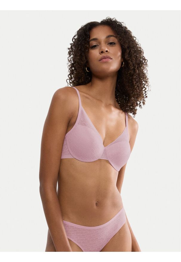 Triumph Biustonosz z fiszbiną Signature Sheer WHP EX 10215948 Różowy. Kolor: różowy. Materiał: syntetyk