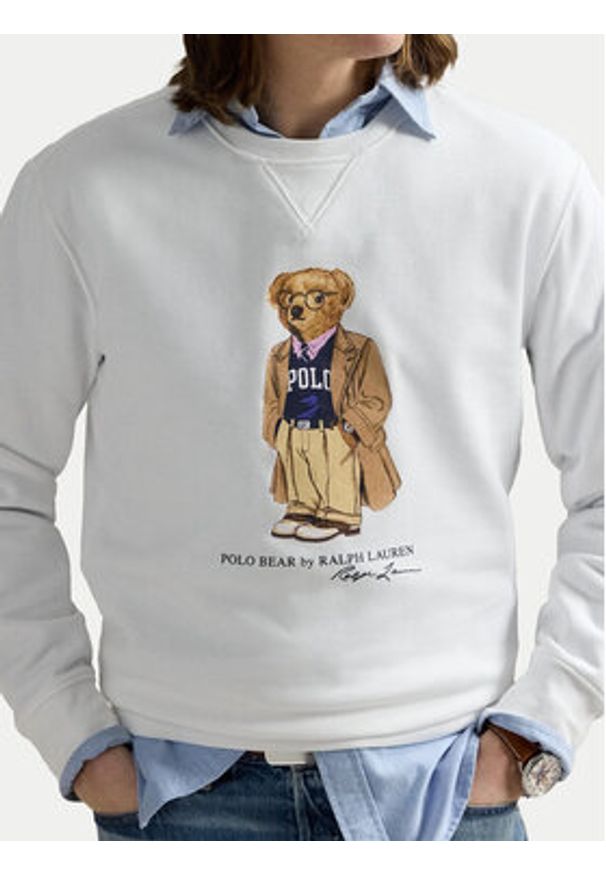 Polo Ralph Lauren Bluza 710973161001 Biały Regular Fit. Typ kołnierza: polo. Kolor: biały. Materiał: bawełna