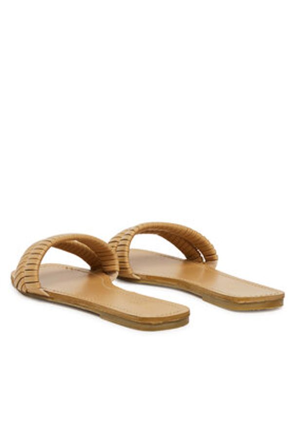DeeZee Klapki E4366-6 Beżowy. Kolor: beżowy. Materiał: syntetyk, materiał