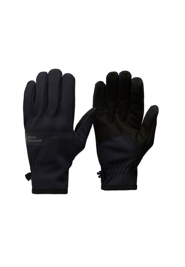 Rękawice narciarskie softshell Black Diamond Everyday. Kolor: czarny. Materiał: softshell. Sezon: zima. Sport: narciarstwo