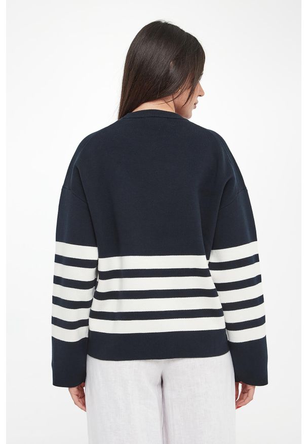 Ecoalf - Sweter damski w paski Koa ECOALF. Wzór: paski