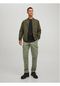 Jack & Jones Spodnie materiałowe Ollie 12224001 Zielony Regular Fit. Kolor: zielony. Materiał: bawełna #6