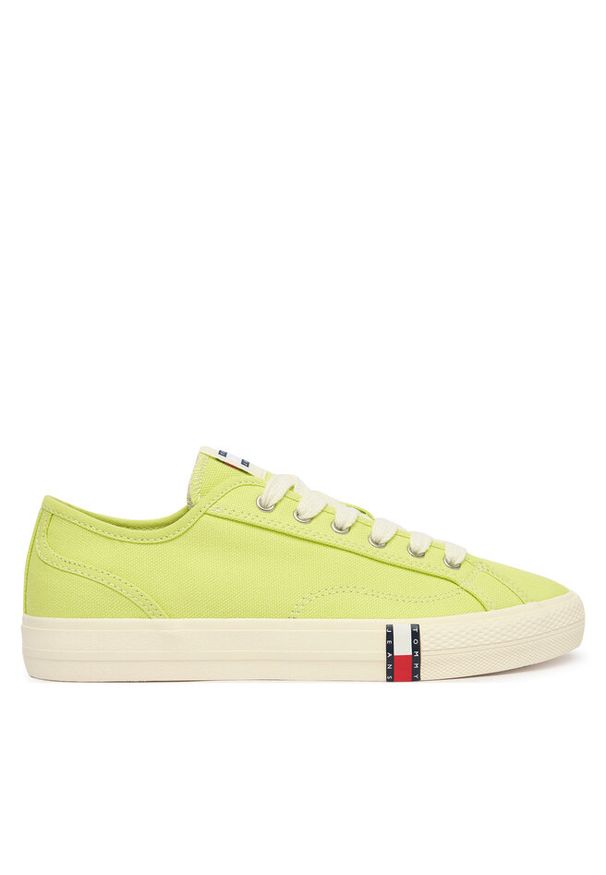 Tenisówki Tommy Jeans. Kolor: zielony