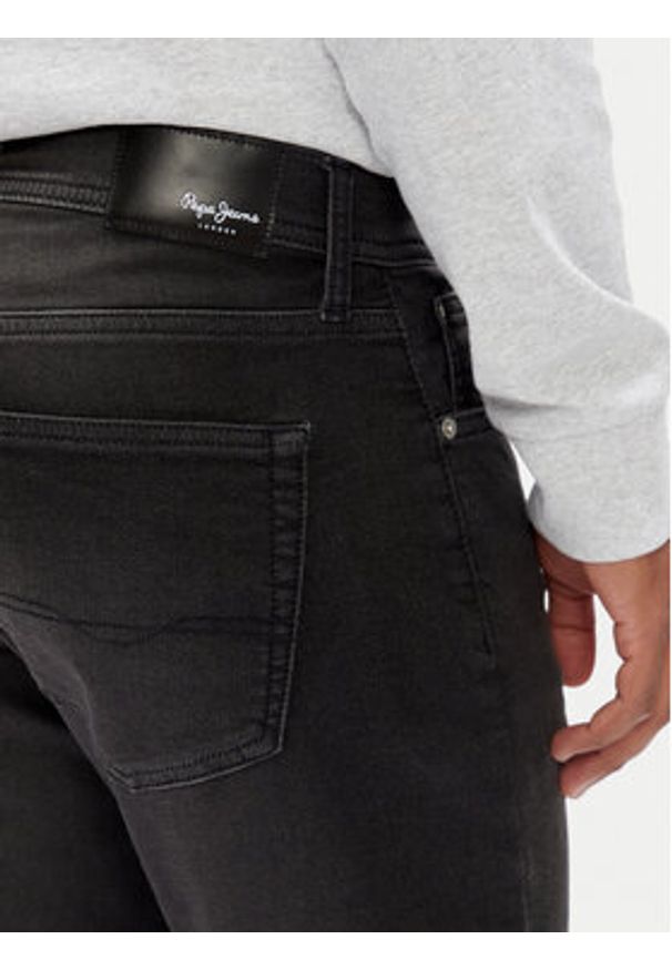 Pepe Jeans Jeansy PM207389 Szary Slim Fit. Kolor: szary