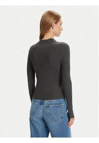 Vero Moda Sweter Siljerib 10336674 Szary Slim Fit. Kolor: szary. Materiał: wiskoza #5