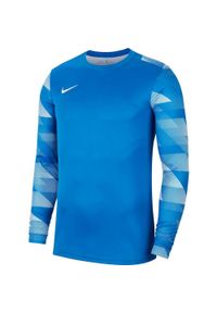 Nike - Męska Koszulka Bramkarska Park IV DriFIT Z Długim Rękawem. Kolor: niebieski. Długość rękawa: długi rękaw. Długość: długie