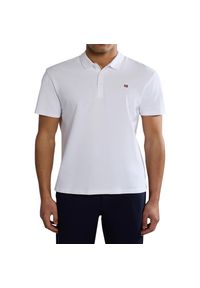 Napapijri - Polo z krótkim rękawem Mężczyzna NAPAPIJRI EALIS SS SUM. Typ kołnierza: polo. Kolor: biały. Materiał: bawełna. Długość rękawa: krótki rękaw. Długość: krótkie #1