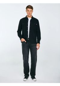 Big-Star - Jeansy męskie loose czarne Zack 912. Okazja: na co dzień. Stan: podwyższony. Kolor: czarny. Wzór: gładki. Styl: klasyczny, casual, elegancki #3
