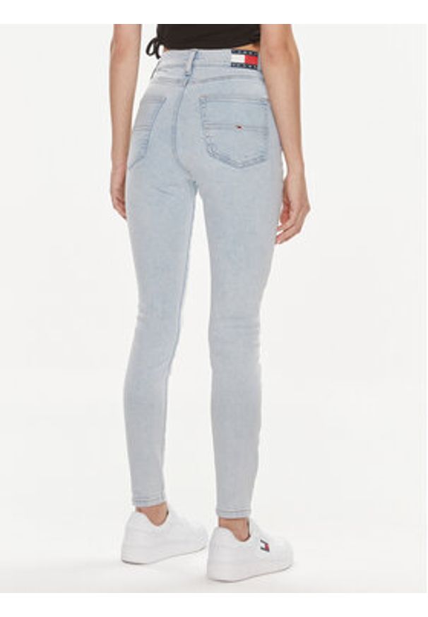 Tommy Jeans Jeansy Sylvia DW0DW17589 Niebieski Skinny Fit. Kolor: niebieski