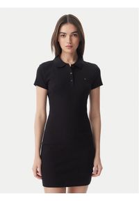 Tommy Jeans Sukienka codzienna DW0DW22852 Czarny Slim Fit. Okazja: na co dzień. Kolor: czarny. Materiał: bawełna. Typ sukienki: proste. Styl: casual #1