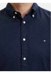 TOMMY HILFIGER - Tommy Hilfiger Koszula Poplin MW0MW43318 Granatowy Regular Fit. Kolor: niebieski. Materiał: bawełna #5