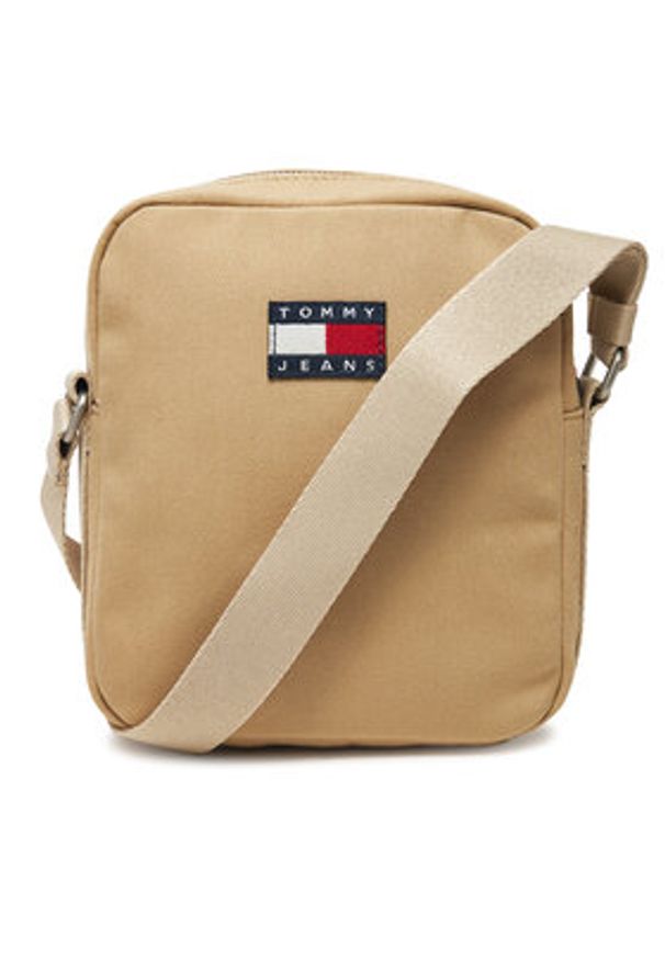 Tommy Jeans Saszetka Retro Cool Reporter AM0AM13277 Beżowy. Kolor: beżowy. Materiał: materiał
