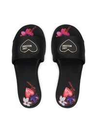 Love Moschino - LOVE MOSCHINO Klapki JA28232G0OJO0000 Czarny. Kolor: czarny. Materiał: materiał #4