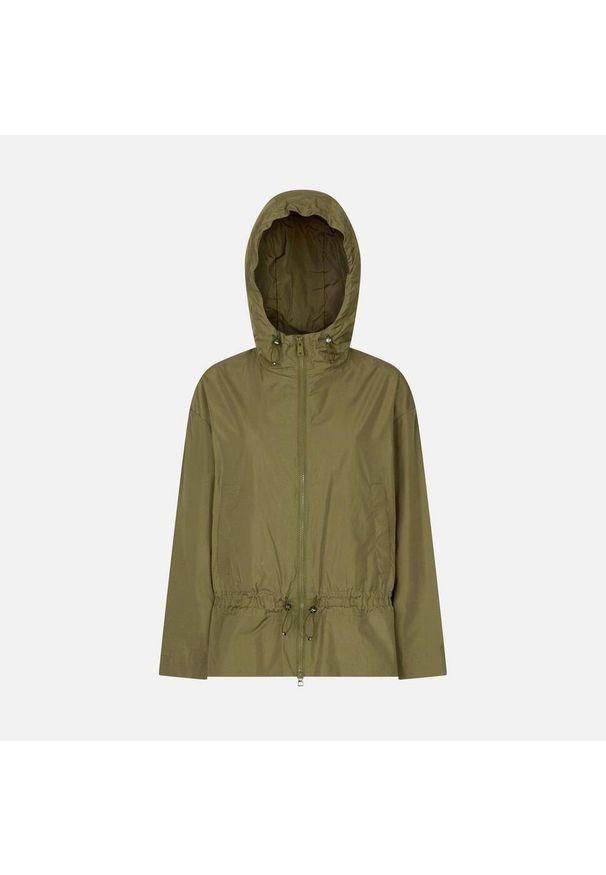 Geox - Kurtka GEOX W BULMYA PARKA Zielony. Kolor: zielony. Materiał: tkanina