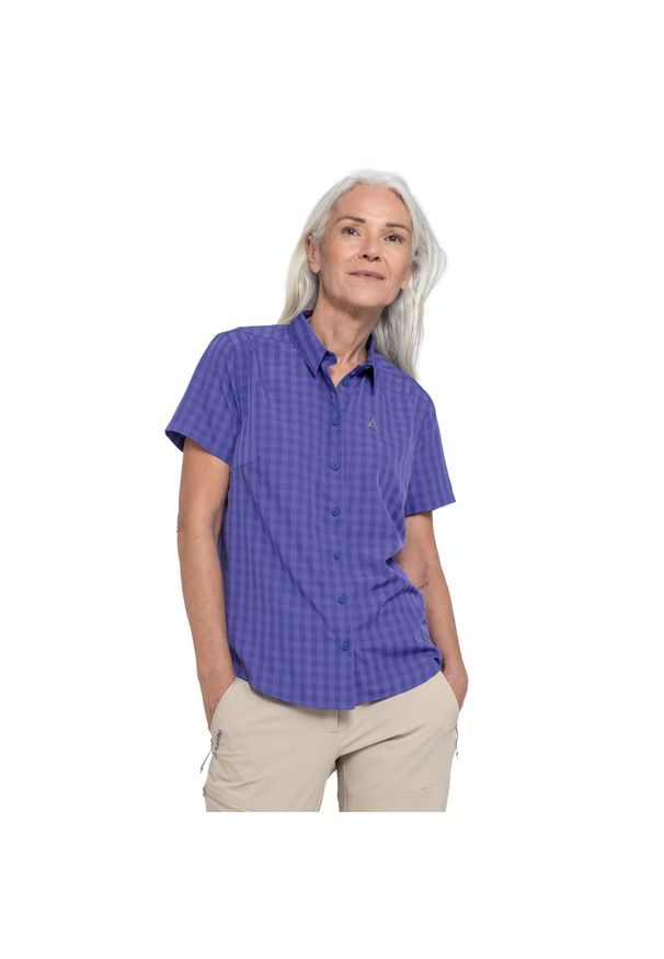 SCHÖFFEL - Koszula trekkingowa damska Schöffel Circ Dalfoss. Kolor: fioletowy. Sport: kolarstwo