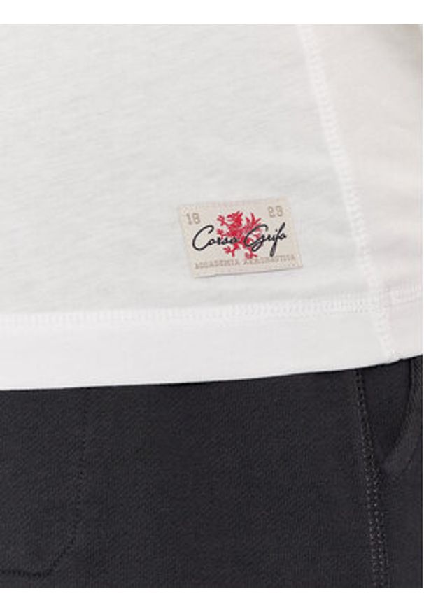 Aeronautica Militare T-Shirt 241TS2201J629 Biały Regular Fit. Kolor: biały. Materiał: bawełna