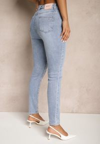 Renee - Niebieskie Jeansy Skinny High Waist Asneria. Okazja: na co dzień. Stan: podwyższony. Kolor: niebieski. Styl: klasyczny, casual, elegancki #4