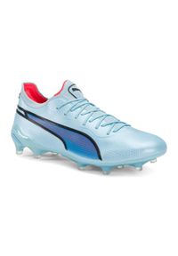 Puma - Buty piłkarskie męskie PUMA King Ultimate Fg/Ag. Kolor: szary, wielokolorowy, czarny, niebieski. Sport: piłka nożna