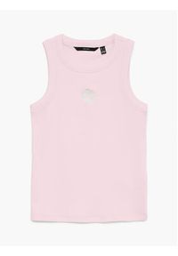 Vero Moda Top Nira 10341982 Różowy jasny Slim Fit. Kolor: różowy. Materiał: bawełna #2