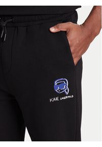 Karl Lagerfeld - KARL LAGERFELD Spodnie dresowe 705113 553904 Czarny Loose Fit. Kolor: czarny. Materiał: bawełna #2