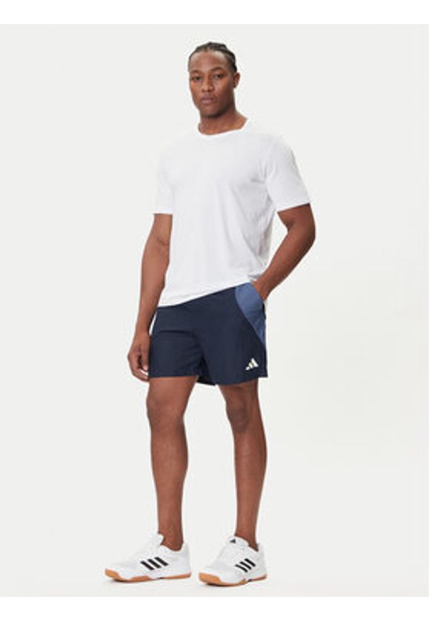 Adidas - adidas Szorty sportowe Stadium JX5630 Granatowy Regular Fit. Kolor: niebieski. Materiał: syntetyk. Styl: sportowy