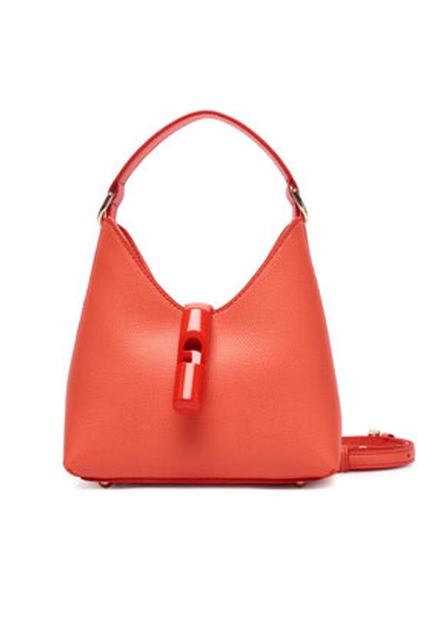 Furla Torebka Iride Mini WE00876 ARE000 KH 4477S Pomarańczowy. Kolor: pomarańczowy. Materiał: skórzane