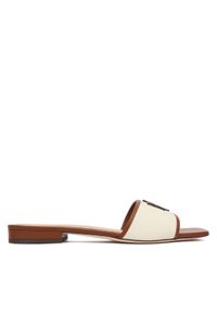 Lauren Ralph Lauren - LAUREN RALPH LAUREN Klapki 802P04395003 Écru. Kolor: kremowy. Materiał: materiał #1